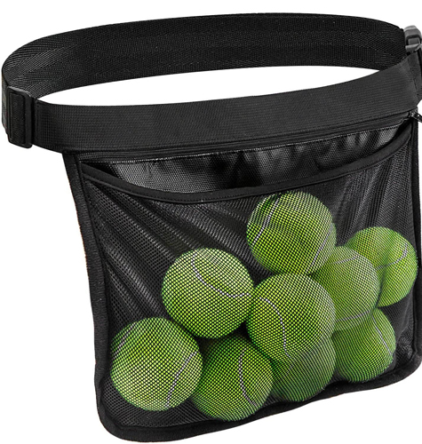 TOBWOLF Tennis Ball Band Holder, Adjustable Pickleball Waist Pouch Holder